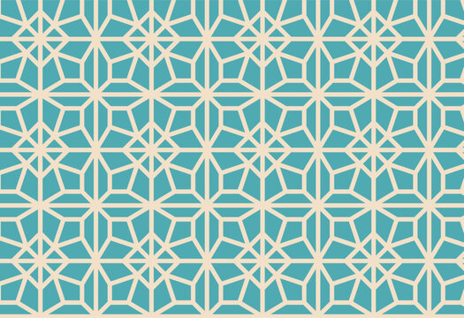 Seamless vector pattern in arabian style. Geometric background.