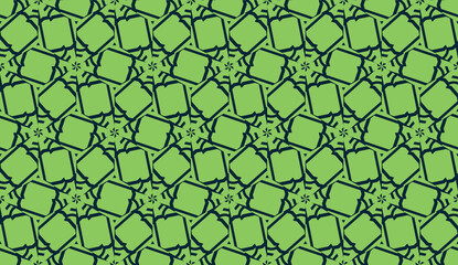 Pattern with abstract illusion triangles. Vector illustration. For your business, presentation, fashion print. light, dark green color. seamless