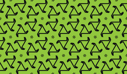 For wallpaper, advert, business, brochure, flyer. Green color Vector seamless smart design. Background in triangles style.