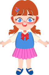 Illustration of School Children