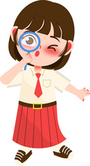 Illustration of School Children