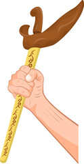 Illustration of Traditional Keris
