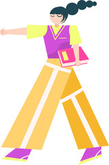 Flat Style Character Illustration