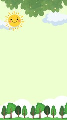 Simple design blank frame, cute frame for kids colorful and cheerful, invitation, notebook, postcard, cute frame, bookmark