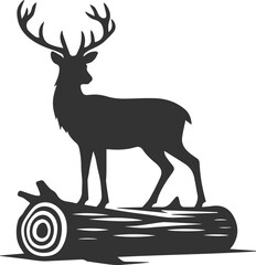Deer animal vector silhouette