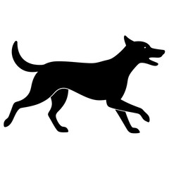 Dog Vector Silhouette | Pet, Animal, and Canine Clipart