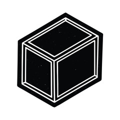 Chalk icon for school drawing concept or teacher lesson visuals