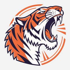 Tiger Sticker vector art