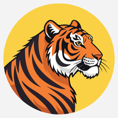 Tiger Sticker vector art
