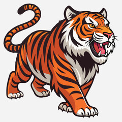 Tiger Sticker vector art