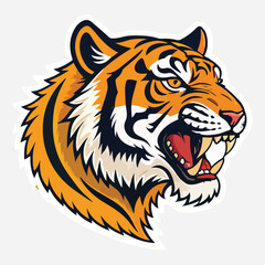 Tiger Sticker vector art