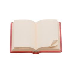 open book isolated on white background