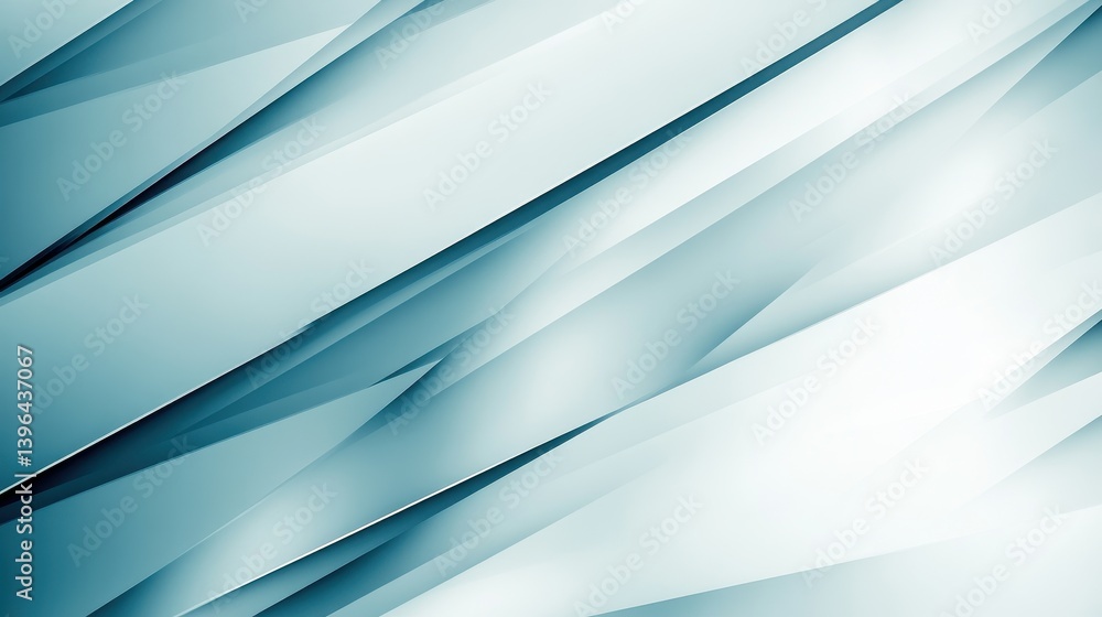 Poster abstract geometric background with sharp angles and gradients in cool blue tones