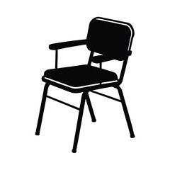 Teacher chair graphic for classroom furniture or staff room setup