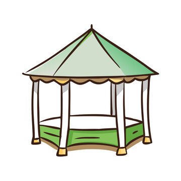 recommend clip art: gazebo icon, gazebo vector illustration-simple illustration of gazebo, perfect for gazebo logos and icons