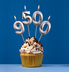 Candle number 9500 - Number of followers or likes
