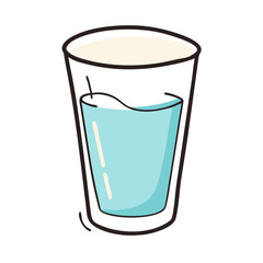 glass of milk icon, glass of milk vector illustration-simple illustration of glass of milk, perfect for glass of milk logos and icons