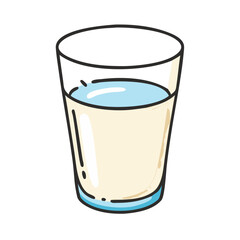 glass of milk icon, glass of milk vector illustration-simple illustration of glass of milk, perfect for glass of milk logos and icons