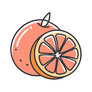 recommend clip art: grapefruit icon, grapefruit vector illustration-simple illustration of grapefruit, perfect for grapefruit logos and icons