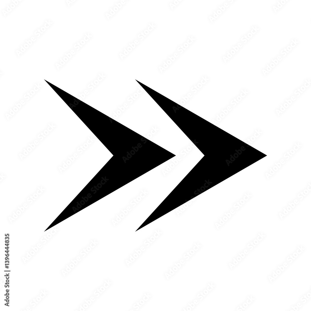 Poster double arrow navigation