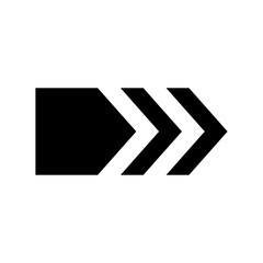 striped arrow icon
