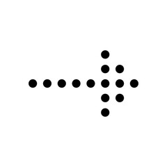 simple dotted arrow symbol