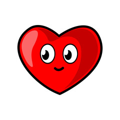 red heart cartoon