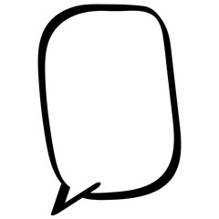 vector blank speech bubbles icon 