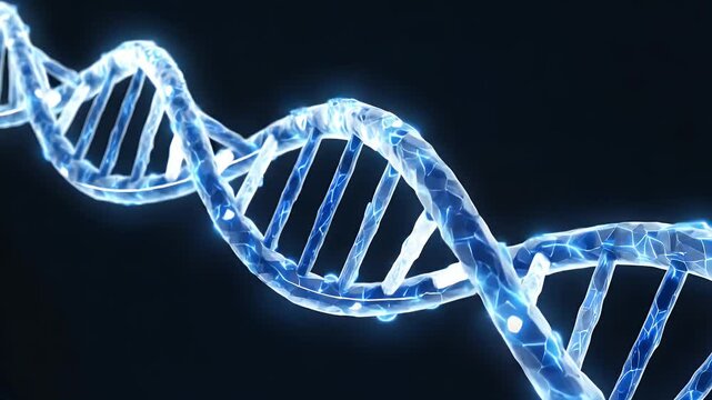 Biotech neural DNA visualization - Powered by Adobe