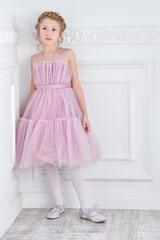 tender girl in dress