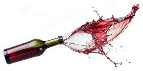 Red Wine Bottle Splash: A Visual Guide to Elegance and Excitement