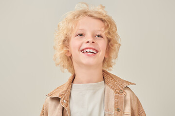 laughing cute child