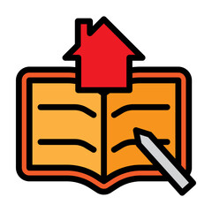 Postcard Vector Filled Icon Design