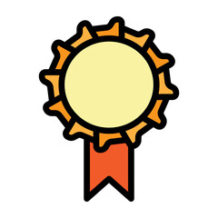 Search Mail Vector Filled Icon Design