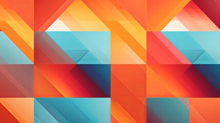 Abstract Geometric Vector Background &ndash; Colorful Modern Pattern with Dynamic Shapes for Digital Design