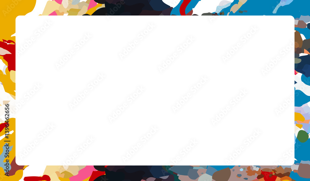 Fototapete design templates with hand drawn abstract shapes with the white on it write text.. banner with color