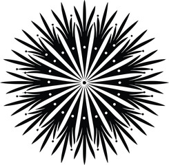 Fototapeta premium Fireworks Silhouette Vector for Celebrations, Festivals, and Event Graphics