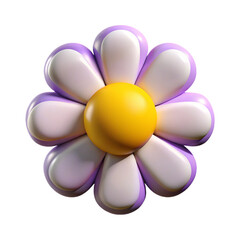 3D Flower Design Elements for Art and Animation.