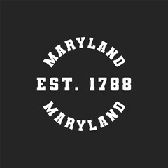 Maryland Perfect for t shirt design