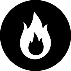 Fiery emblem radiating intensity, a captivating symbol of vitality and energy