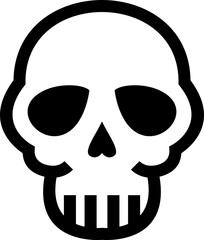 Doodle Skull Icon Element Set