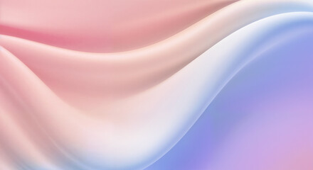 Obraz premium Abstract Soft Pastel Gradient Background Pink Blue Waves