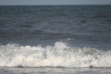 Ocean Waves Crashing on Shore