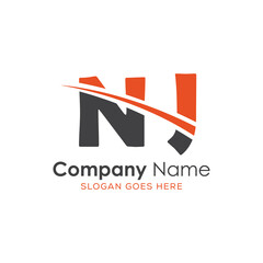 initial monogram logo with letter style design