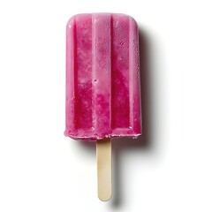 Pink Popsicle on White