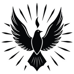 Dove Surrounded by Holy Fire