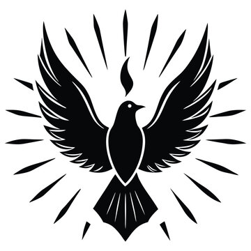 Dove Surrounded by Holy Fire
