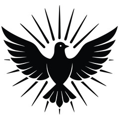 Dove Surrounded by Holy Fire