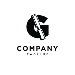 Letter G Chisel Logo Icon Vector