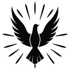Dove Surrounded by Holy Fire